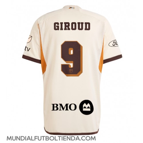 Camiseta Los Angeles FC Olivier Giroud #9 Tercera Equipación Replica 2024-25 mangas cortas